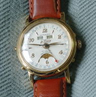 LePhare - rare 40's vintage triple calendar automatic